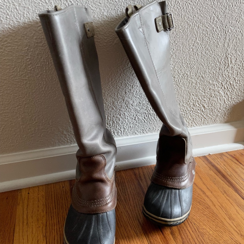 SOREL rain boots tall equestrian style